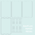 Papierregal-Bauplan für den Lasercutter