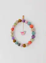 DIY Frühlingsdeko: Filz-Kranz und kleine Frühlingsvögel