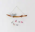 DIY Frühlingsdeko: Filz-Kranz und kleine Frühlingsvögel