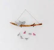 DIY Frühlingsdeko: Filz-Kranz und kleine Frühlingsvögel