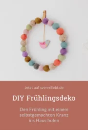 DIY Frühlingsdeko: Filz-Kranz und kleine Frühlingsvögel