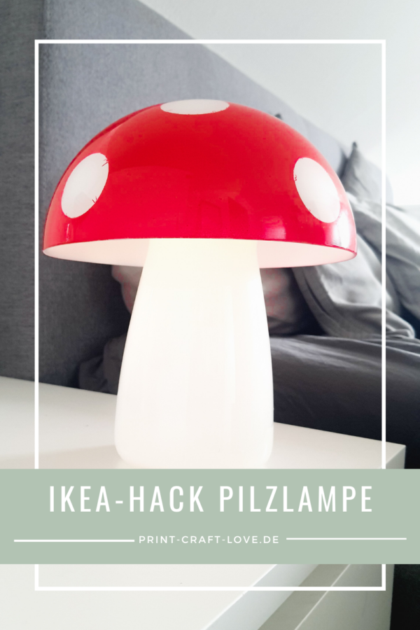 IKEA-Hack Pilzlampe als Fliegenpilz