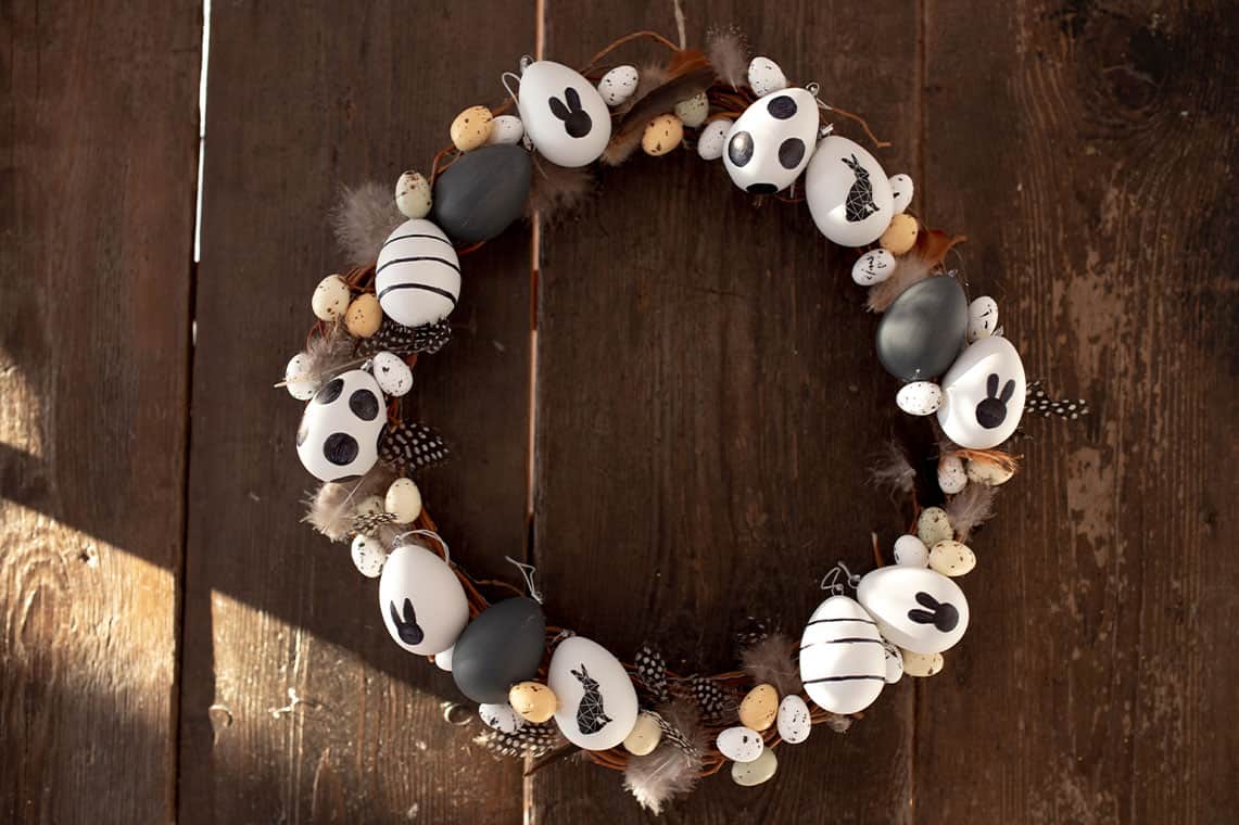 DIY-Osterkranz im Scandi-Look: Einfache Anleitung in 30 Minuten