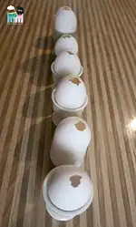 Gips Eier – Oster Basteln mit Kinder