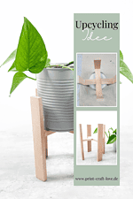Upcycling Blumentopf und Pflanzenständer selbermachen