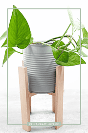 Upcycling Blumentopf und Pflanzenständer selbermachen