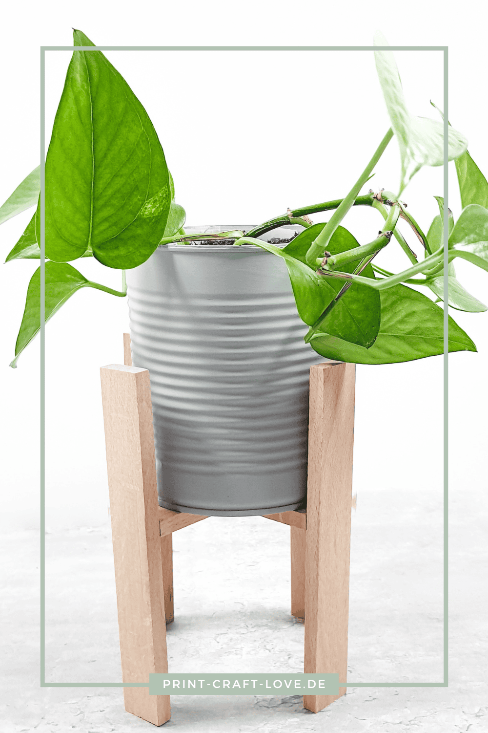 Upcycling Blumentopf und Pflanzenständer selbermachen
