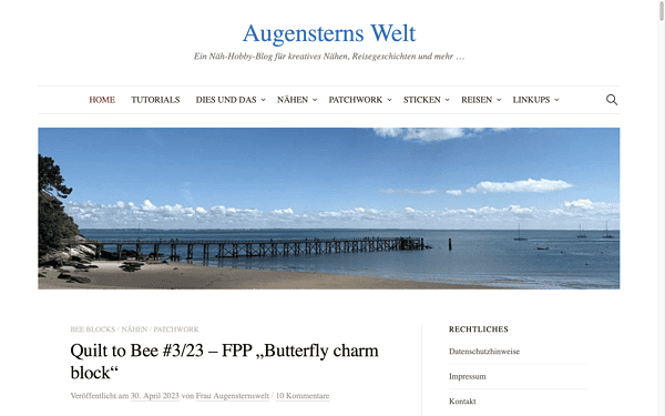 Augensterns Welt – Ein Näh-Hobby-Blog für kreatives Nähen, Reisegeschichten und mehr ...