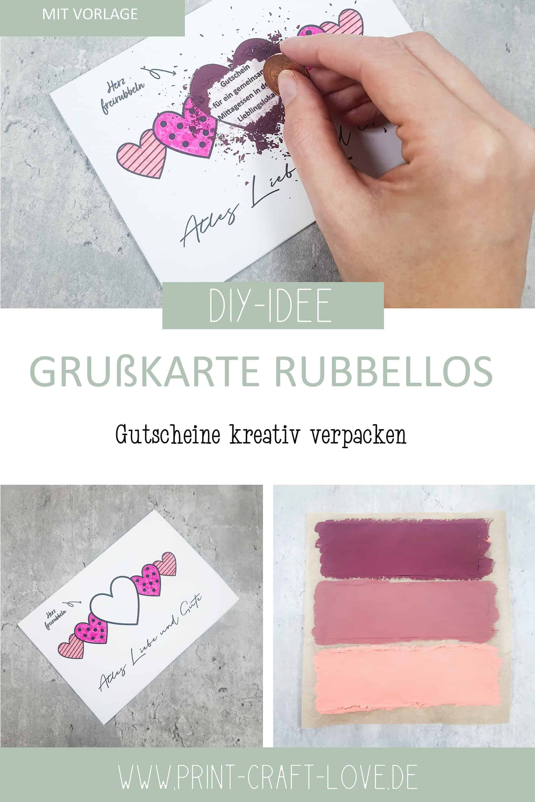 Grußkarte mit Rubbellos – Geschenkidee zum Muttertag