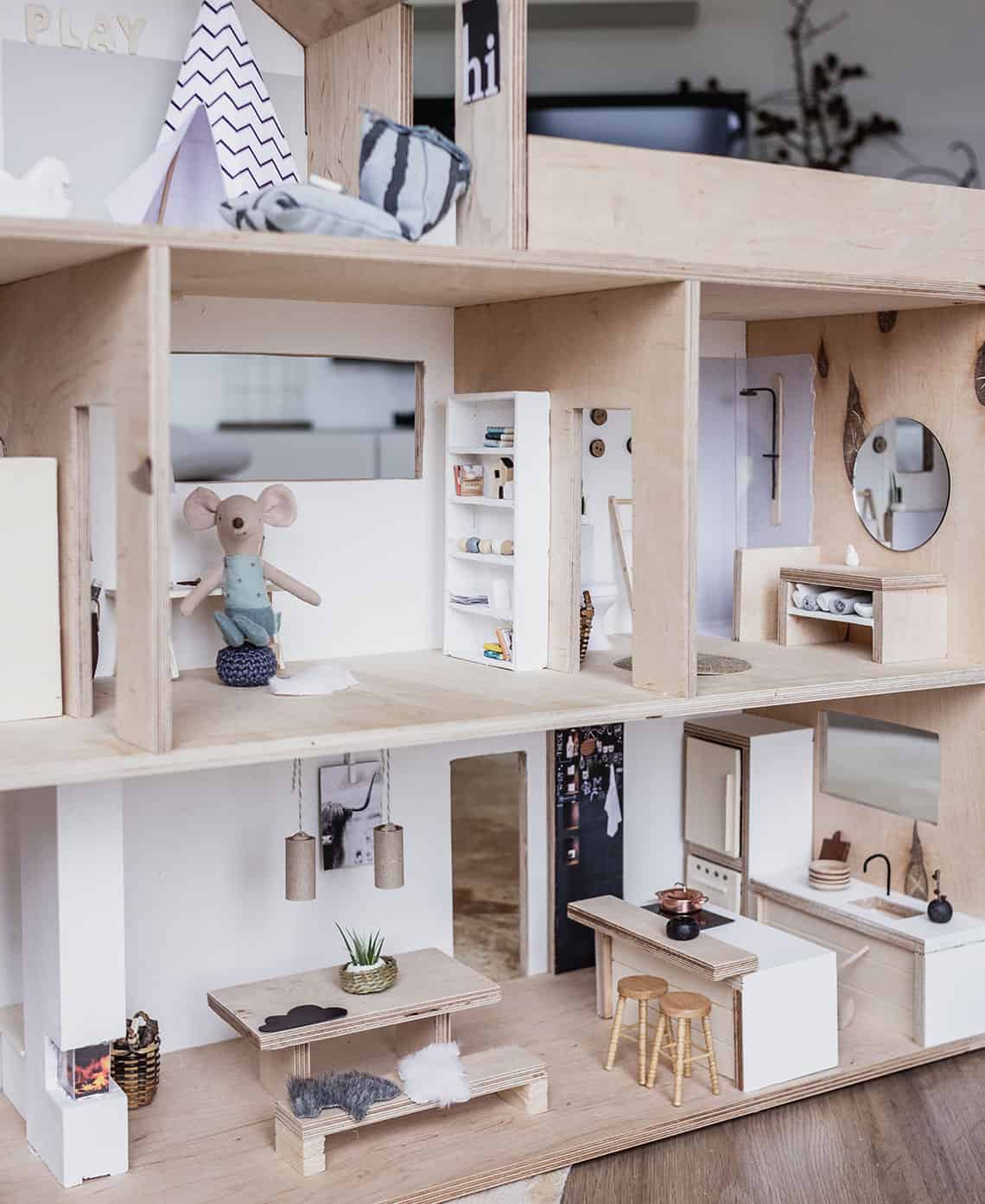 DIY: Puppenhaus 1:12 – mit Anleitung und Bauplan