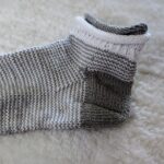 Doppeltes Rollbündchen für Socken stricken