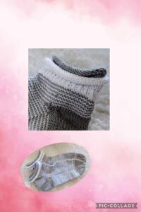 Doppeltes Rollbündchen für Socken stricken
