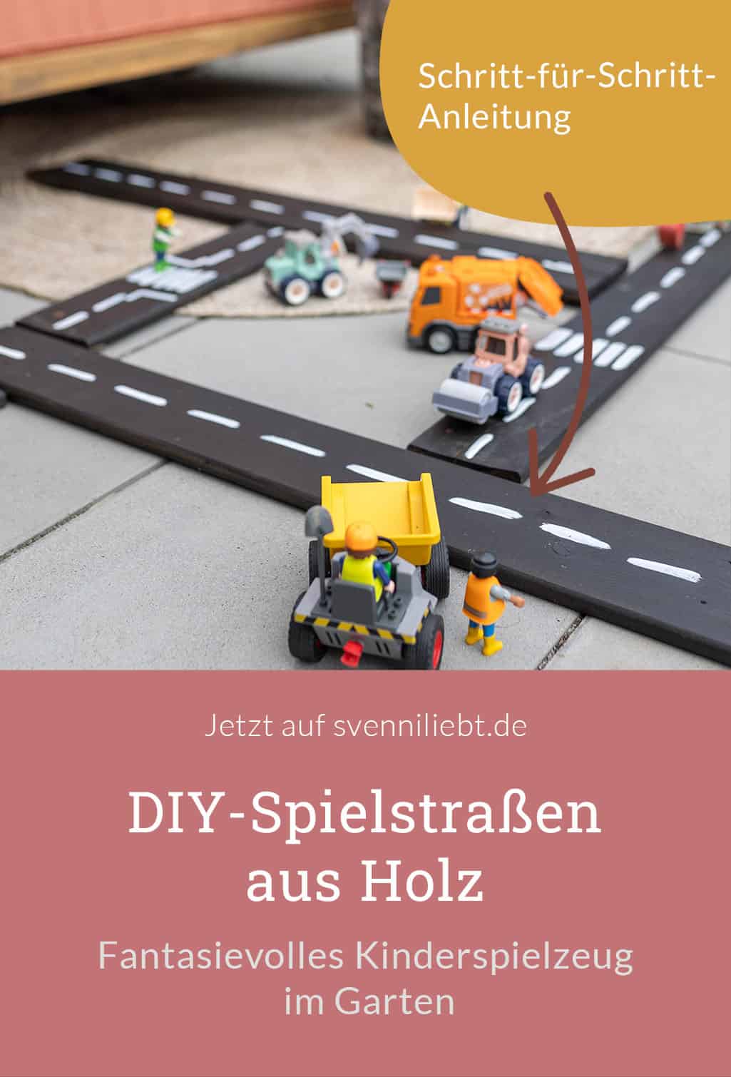 Fantasievolles Spielen im Garten – DIY-Spielstraßen aus Holz für kleine Abenteurer