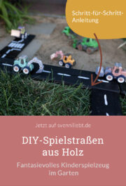 Fantasievolles Spielen im Garten – DIY-Spielstraßen aus Holz für kleine Abenteurer