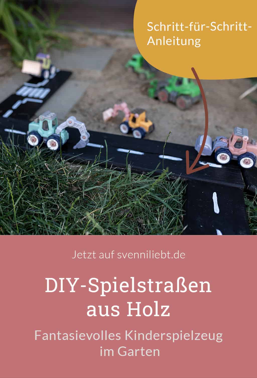 Fantasievolles Spielen im Garten – DIY-Spielstraßen aus Holz für kleine Abenteurer