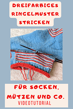 Gute-Lauune-Socken – dreifarbiges Ringelsockenmuster stricken