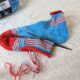 Gute-Lauune-Socken - dreifarbiges Ringelsockenmuster stricken