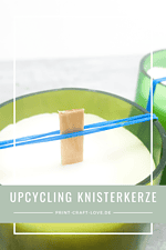 Knisterkerze mit Holzdocht