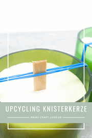 Knisterkerze mit Holzdocht