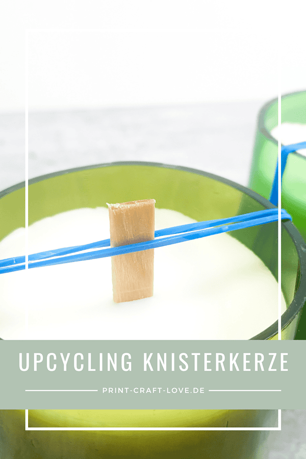 Knisterkerze mit Holzdocht