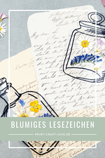 DIY Lesezeichen mit gepressten Blumen