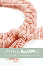 DIY: Makramee Haargummi im Boho-Style