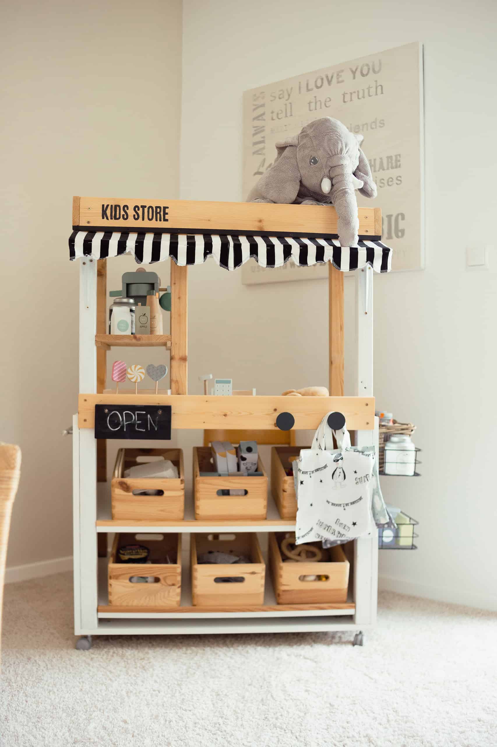 Bau dir deinen eigenen DIY Kaufladen / Marktstand