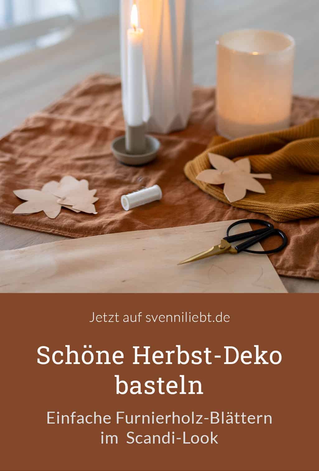 Kreative Herbst-Deko basteln: Hol dir den Scandi-Look mit einfachen Furnierholz-Blättern