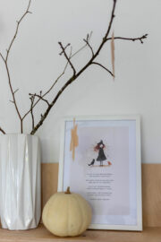 Poster-Freebie: Herbst-/Halloween-Tischspruch zum kostenlosen Download