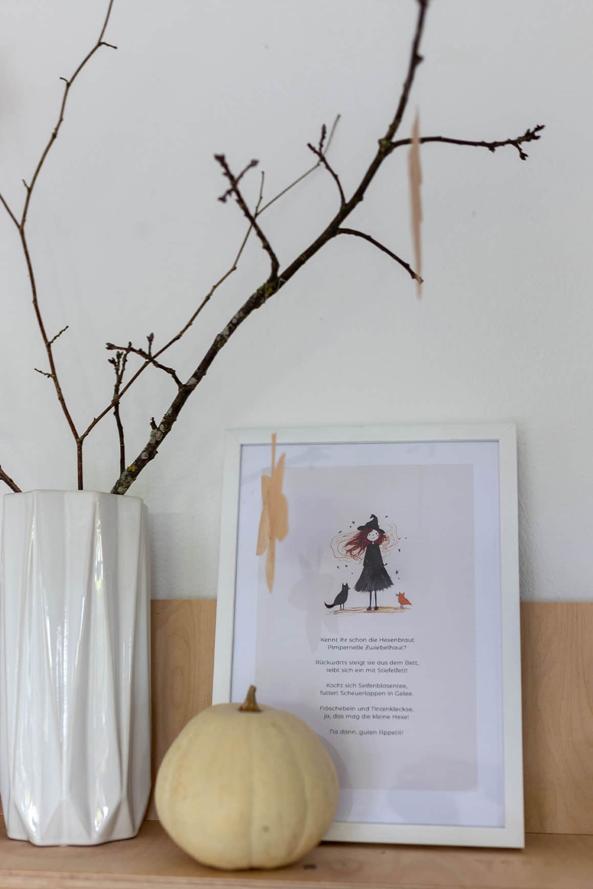 Poster-Freebie: Herbst-/Halloween-Tischspruch zum kostenlosen Download