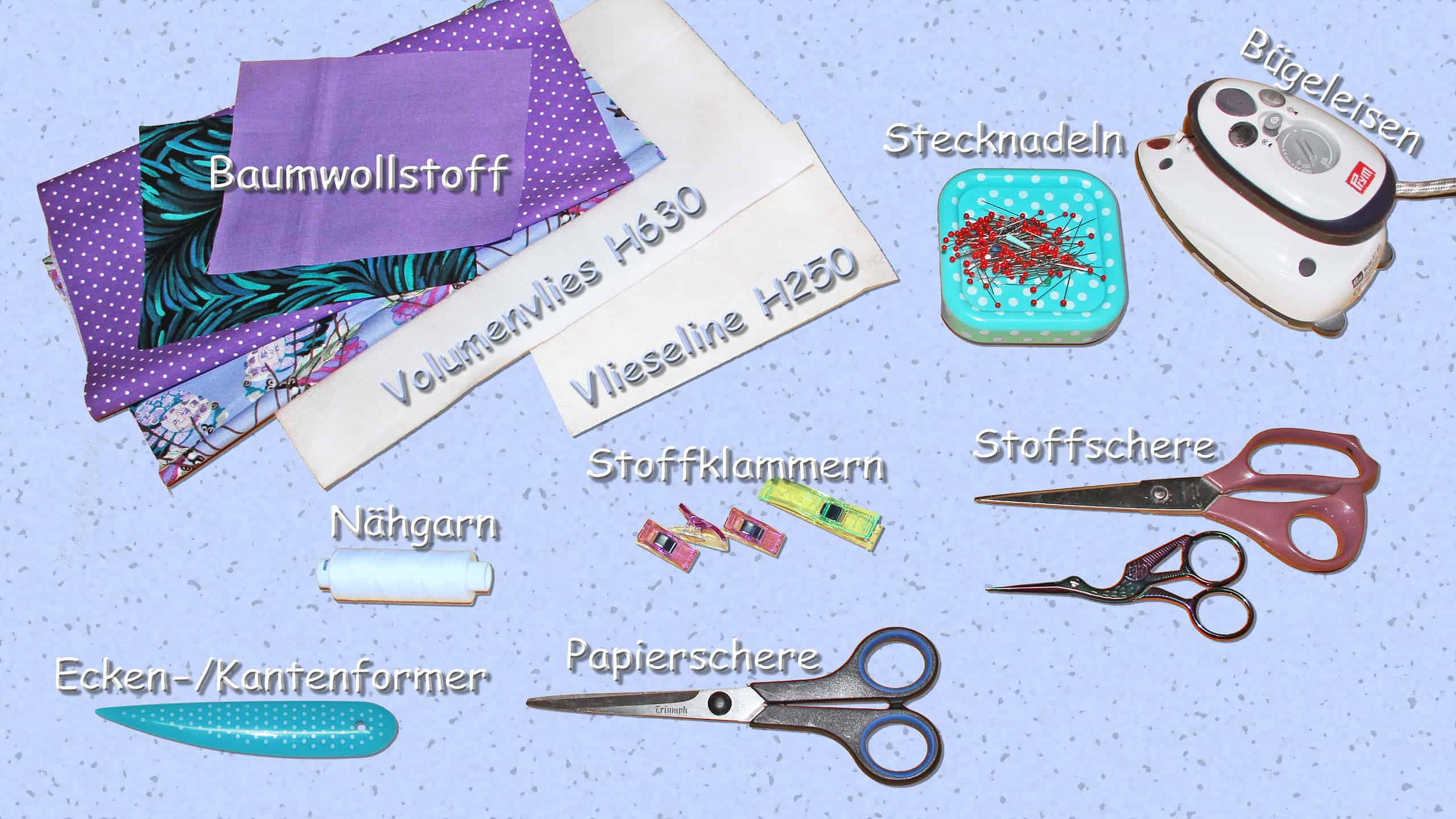 Anleitung Tischset mit integrierter Bestecktasche
