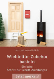 Wichteltür-Zubehör selbst gemacht: Bastel einen Ofen mit der einfachen Schritt-für-Schritt-Anleitung