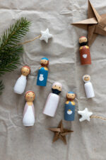 DIY-Anleitung für eine Weihnachtskrippe – Holz-Krippenfiguren für Kinder basteln