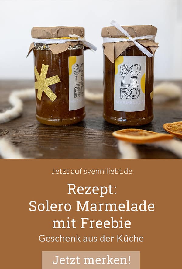 Solero Marmelade | Geschenk aus der Küche mit Freebie-Etikett