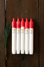 Weihnachtsgeschenke basteln mit Kindern – Wichtel Kerzen