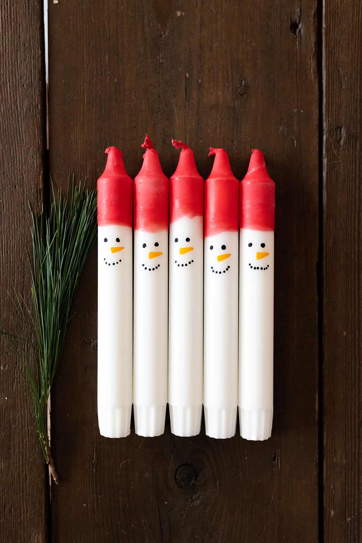 Weihnachtsgeschenke basteln mit Kindern – Wichtel Kerzen