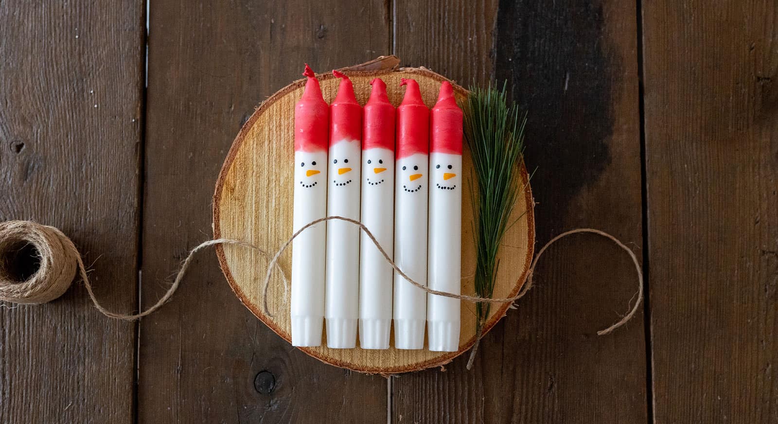 Weihnachtsgeschenke basteln mit Kindern – Wichtel Kerzen