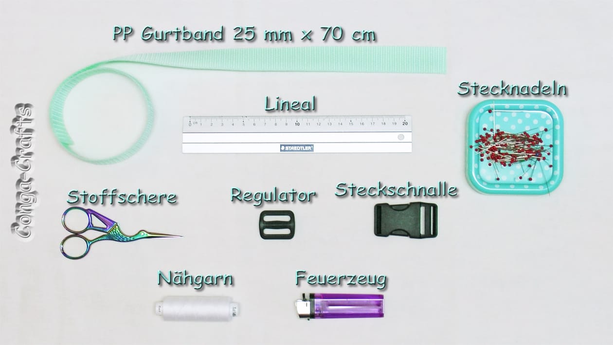 Videoanleitung Haltegurt, Koffergurt nähen