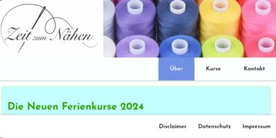 Zeit Zum NÃ¤hen - Willkommen