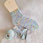 Zopfmuster für Socken