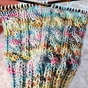 Zopfmuster für Socken