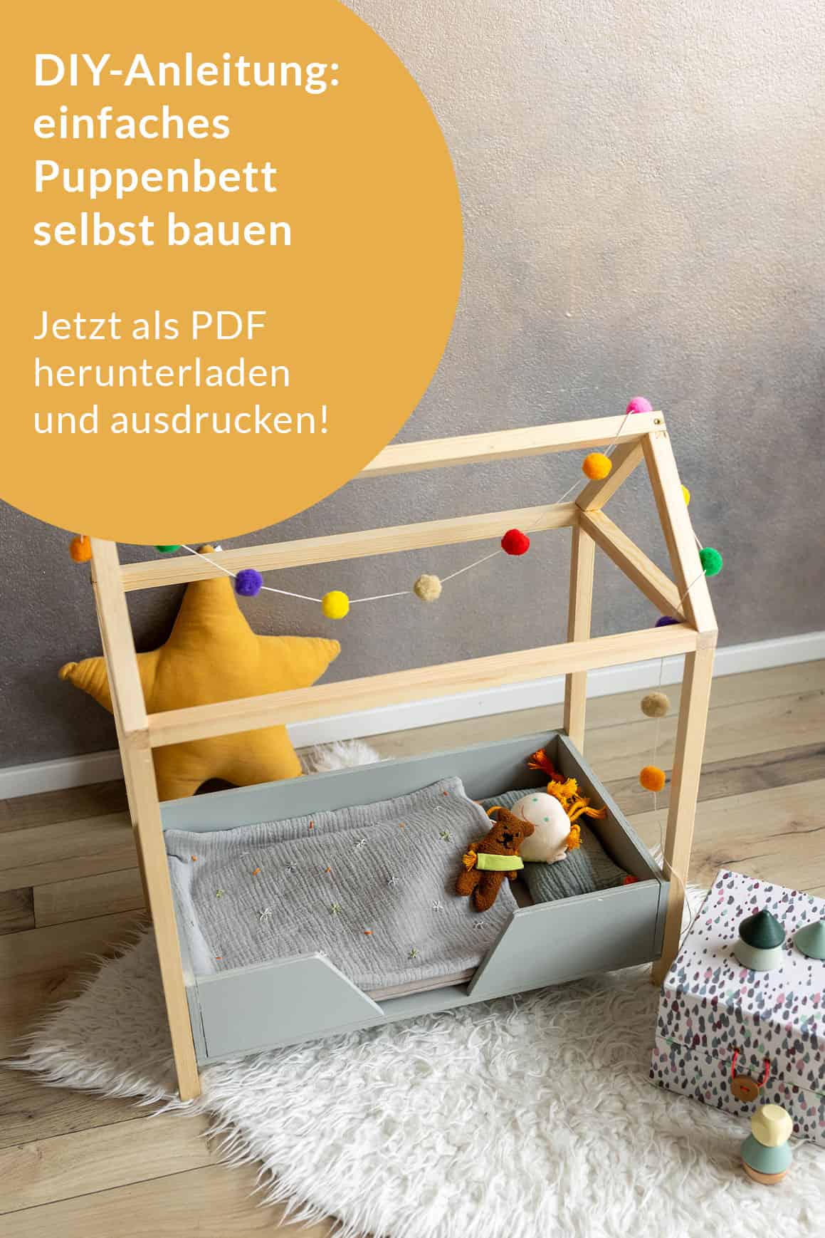 DIY-Anleitung: einfaches Puppenbett aus Holz selbst bauen
