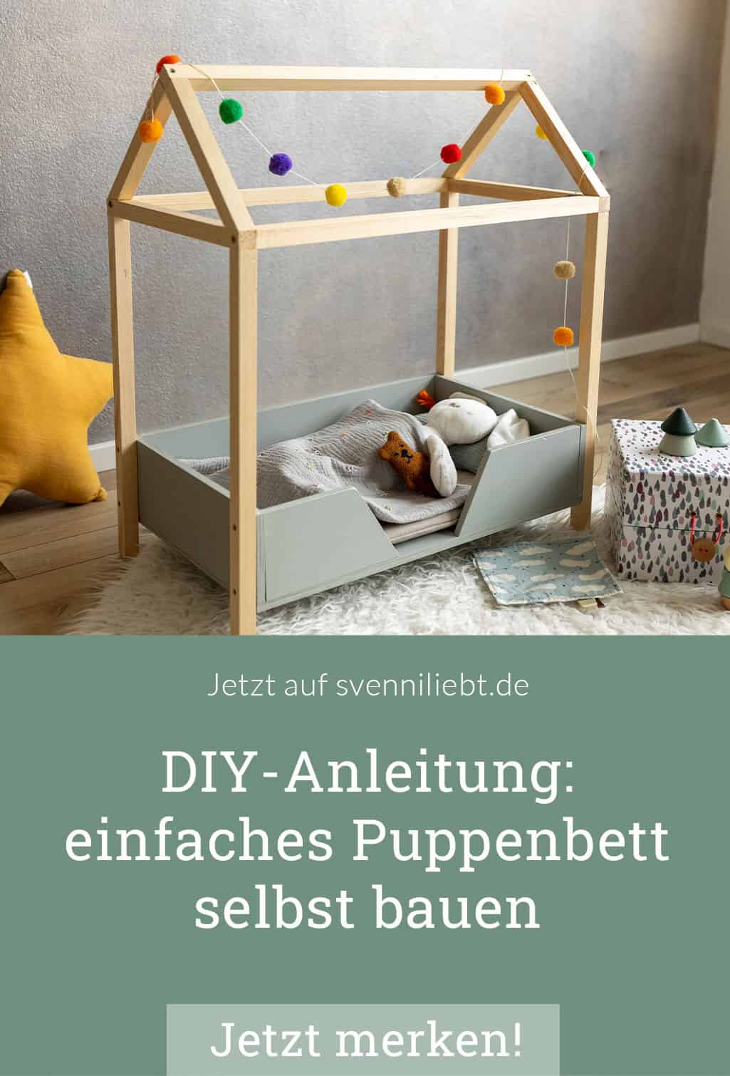 DIY-Anleitung: einfaches Puppenbett aus Holz selbst bauen