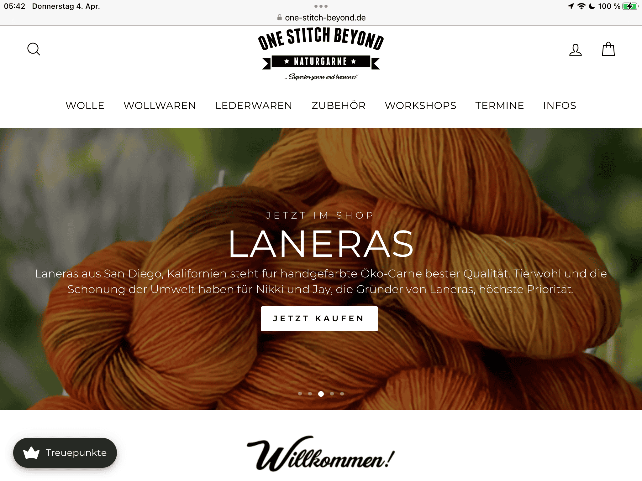 One Stitch Beyond – Wolle und Leder