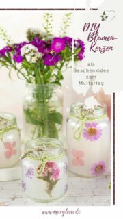 DIY Blumen-Kerzen im Glas