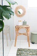 Boho Deko: Natürlich schön – Kranz aus Naturbast und Karton
