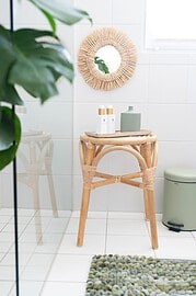Boho Deko: Natürlich schön – Kranz aus Naturbast und Karton