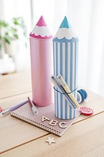 Cooles Geschenk zum Schulanfang: XXL-Stift aus einer Chipsdose