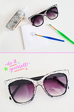 DIY Glitzer-Sonnenbrille / Alte Brille upcyceln