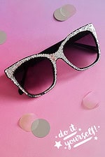 DIY Glitzer-Sonnenbrille / Alte Brille upcyceln
